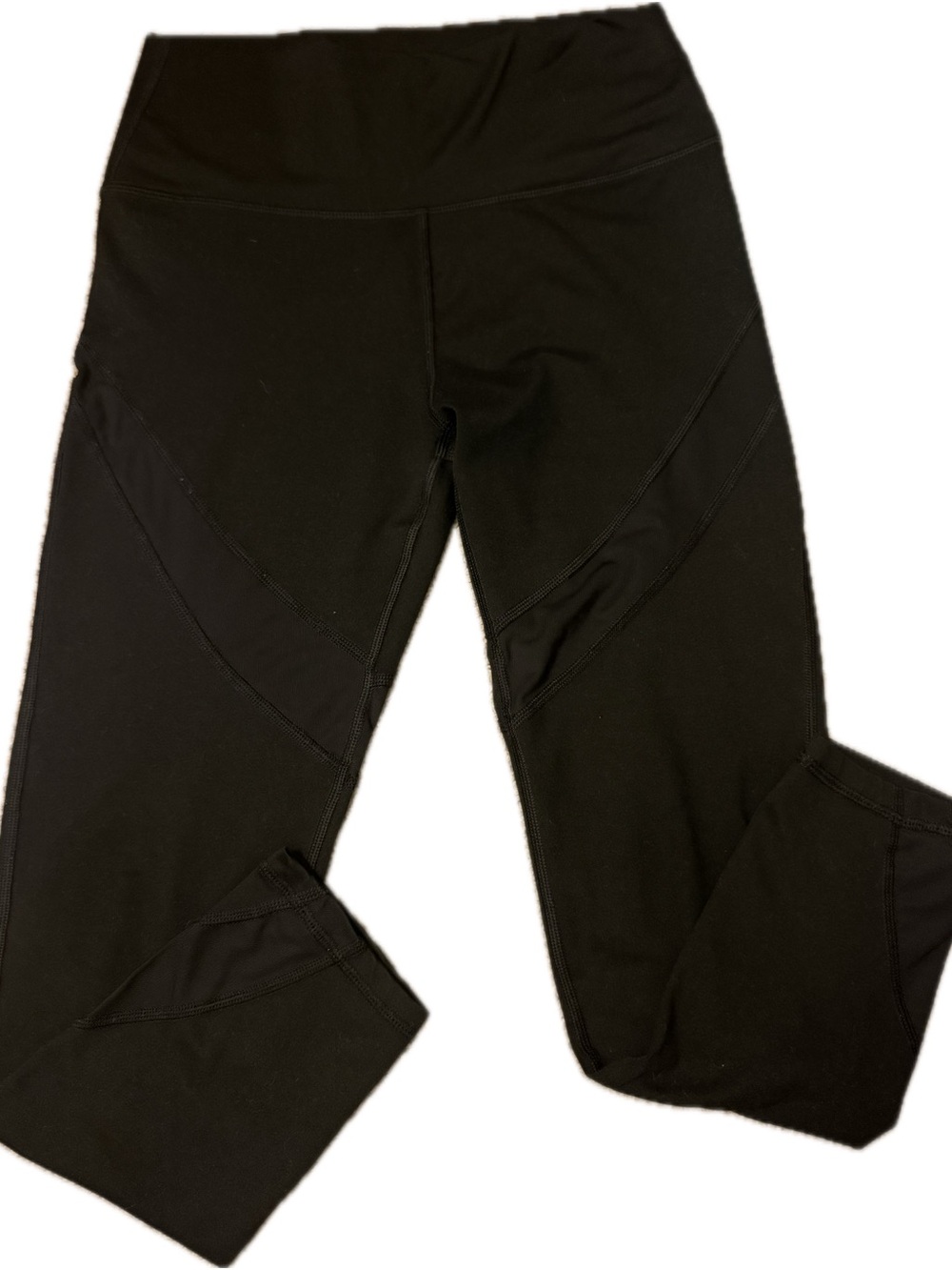 aerie Black Seam-Detail Athletic Leggings